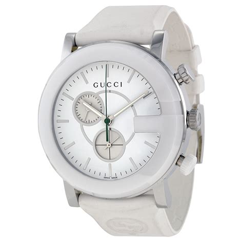 womens white gucci watch|Gucci dive watch white.